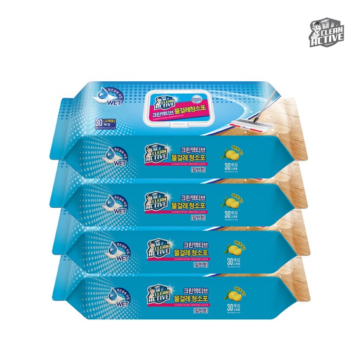 크린액티브 물걸레 청소포 일반형 30매 3,500원