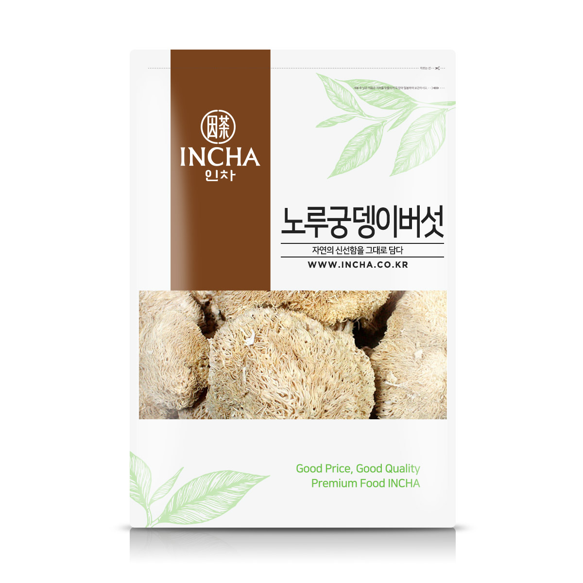 인차 국내산 말린 노루궁뎅이버섯 노루궁댕이 버섯 차, 1개, 100g 16,000원