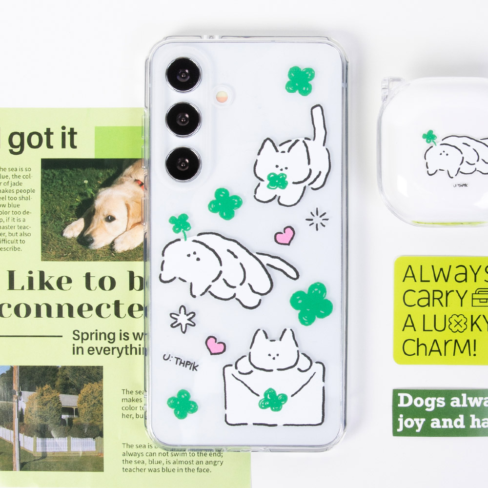 행운가득 고영희씨 이너쿠션 클리어 젤하드 케이스 15,000원