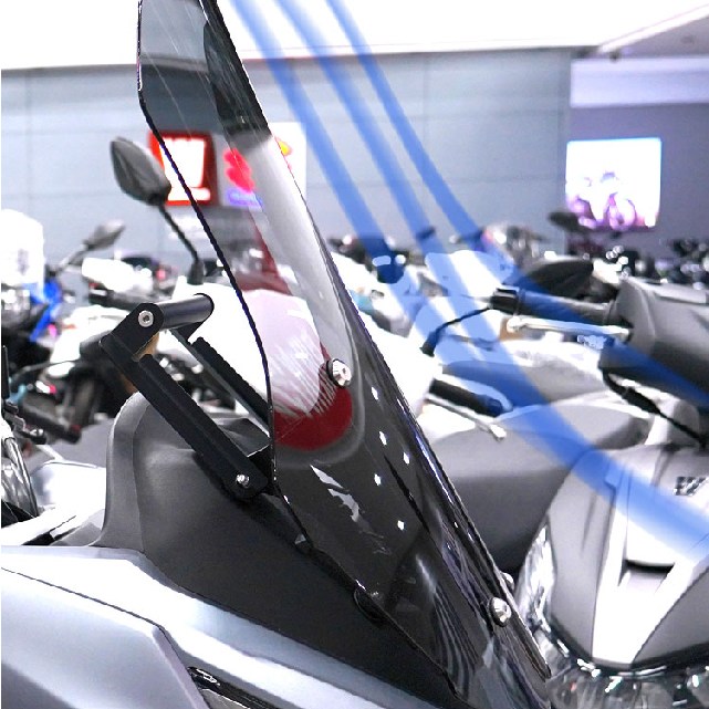 UHR 롱스크린 68cm 윈드스크린 쉴드 방풍 125 150 22년식 이상, 1세트 65,000원