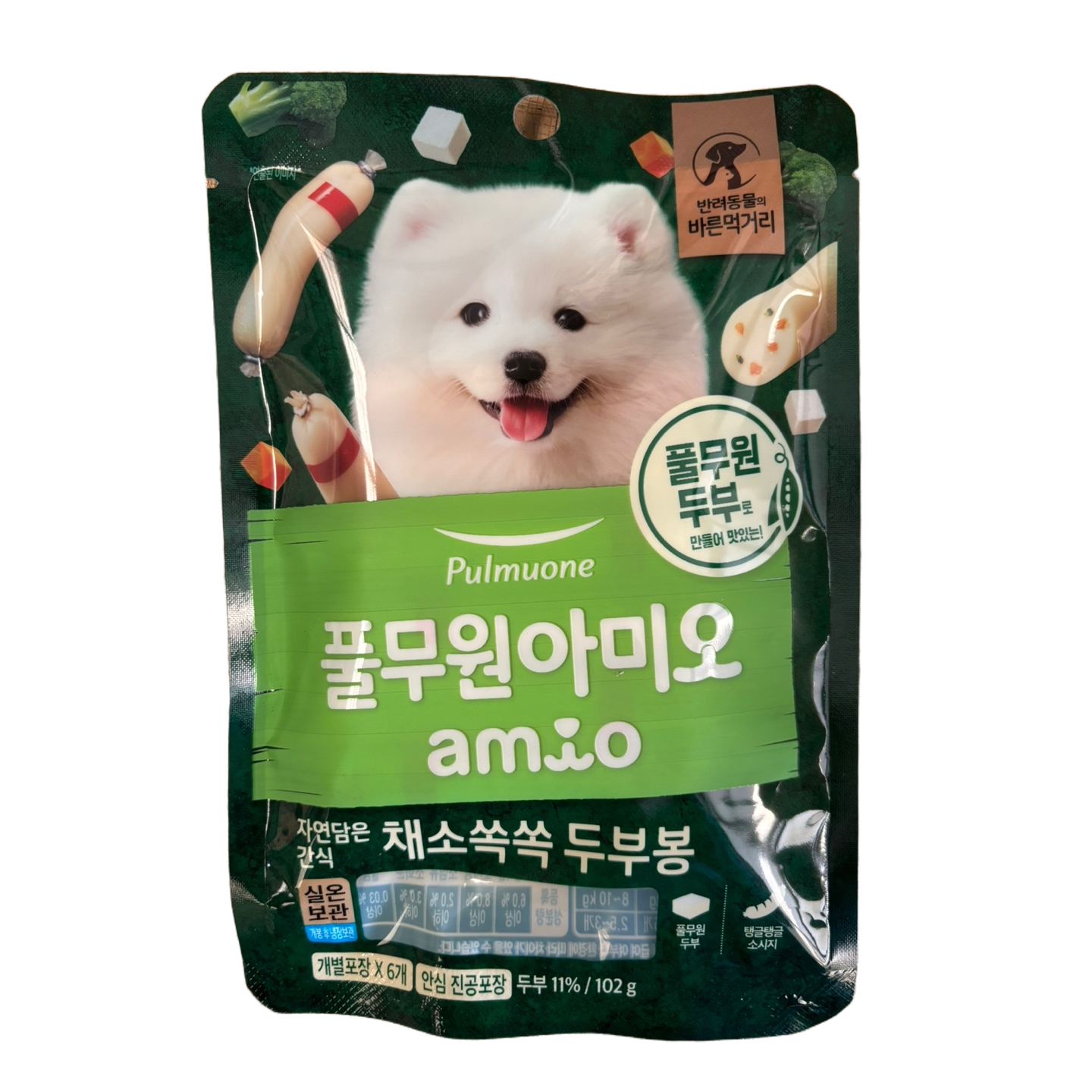 아미오 자연담은간식 채소쏙쏙 두부봉 24,350원