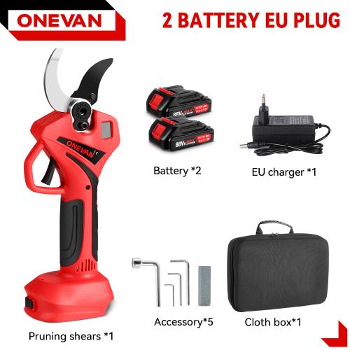 ONEVAN 브러시리스 55MM 전기 전정 가위 2단 전기 가위 나무 가지 정원용 전동 공구 마키타 18V 배터리 핀용 153,670원