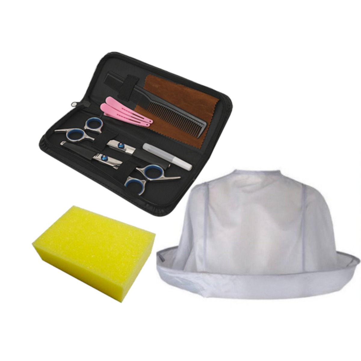 데일리프렌즈 가정용 미용가위 + 망토 + 스펀지 세트 14,450원