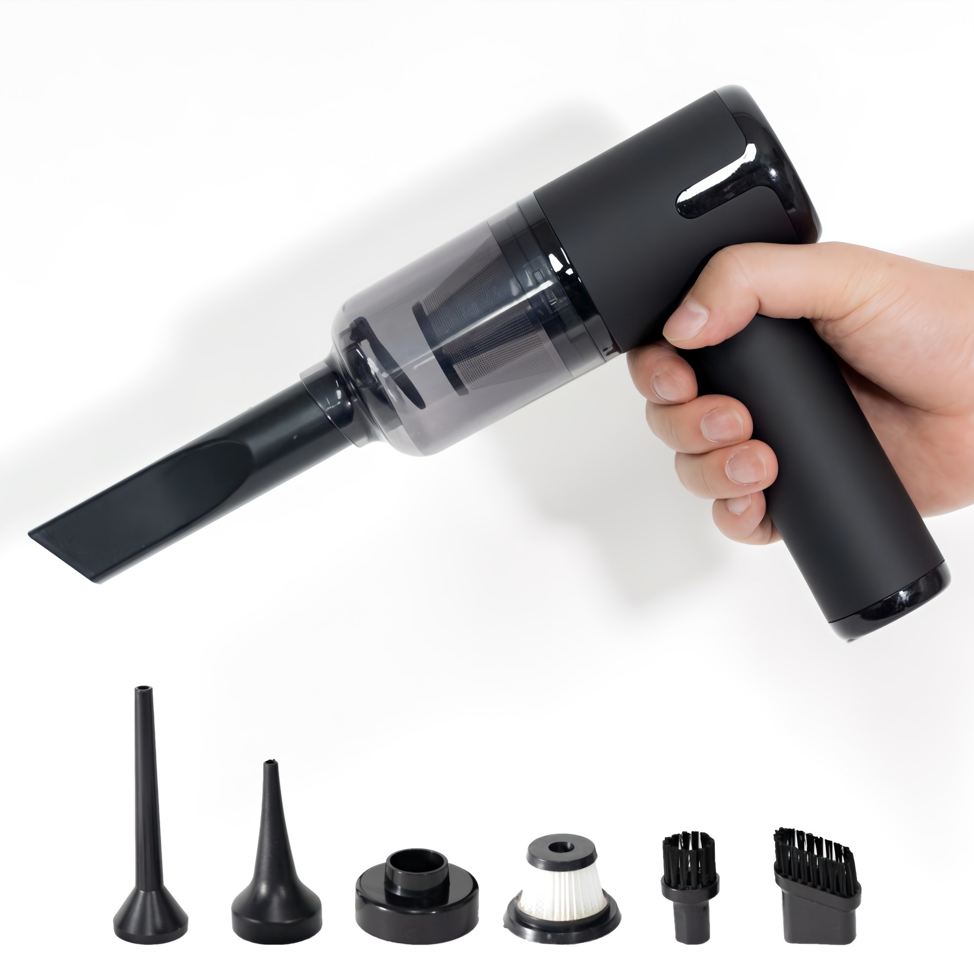 2세대 ROMIN 무선 미니 청소기 에어건 진공 핸드청소기 소형 저렴한 원룸 머리카락 핸디, [2세대] ROMIN 미니청소기, 단일색상 33,400원