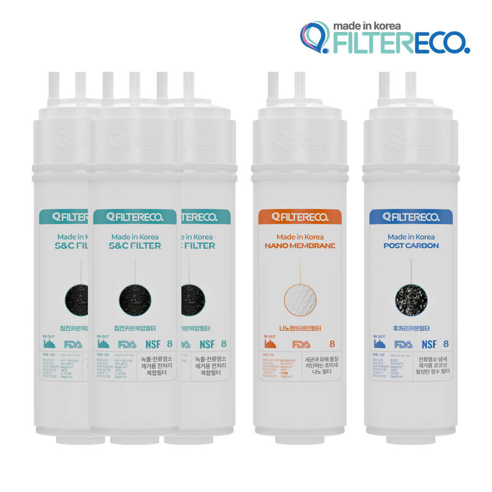 SK 매직 정수기 WPU-B100C 필터 25cm 최고급형 호환세트 38,000원