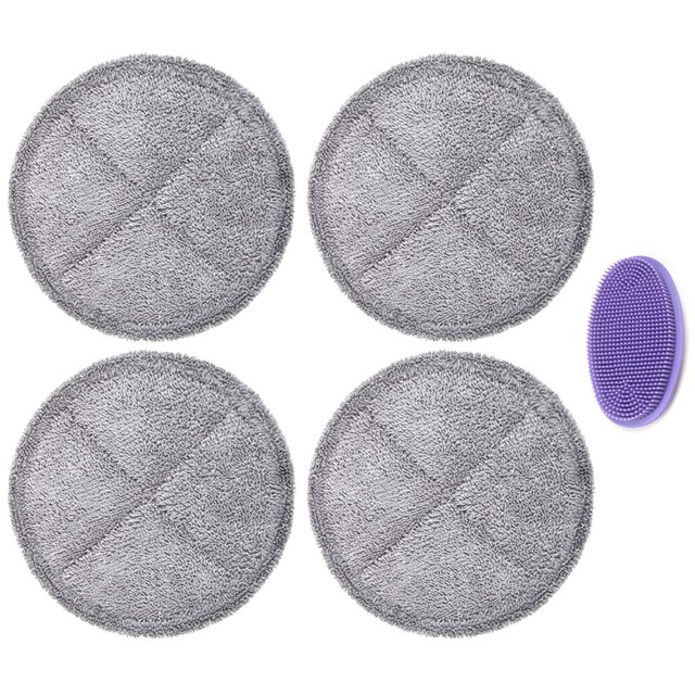 Balons 두툼 초극세사 물걸레 청소기패드 소형 4장+세척솔 찌든때제거 삼성제트 다이슨 호환 15~16cm 두께비교 18,800원