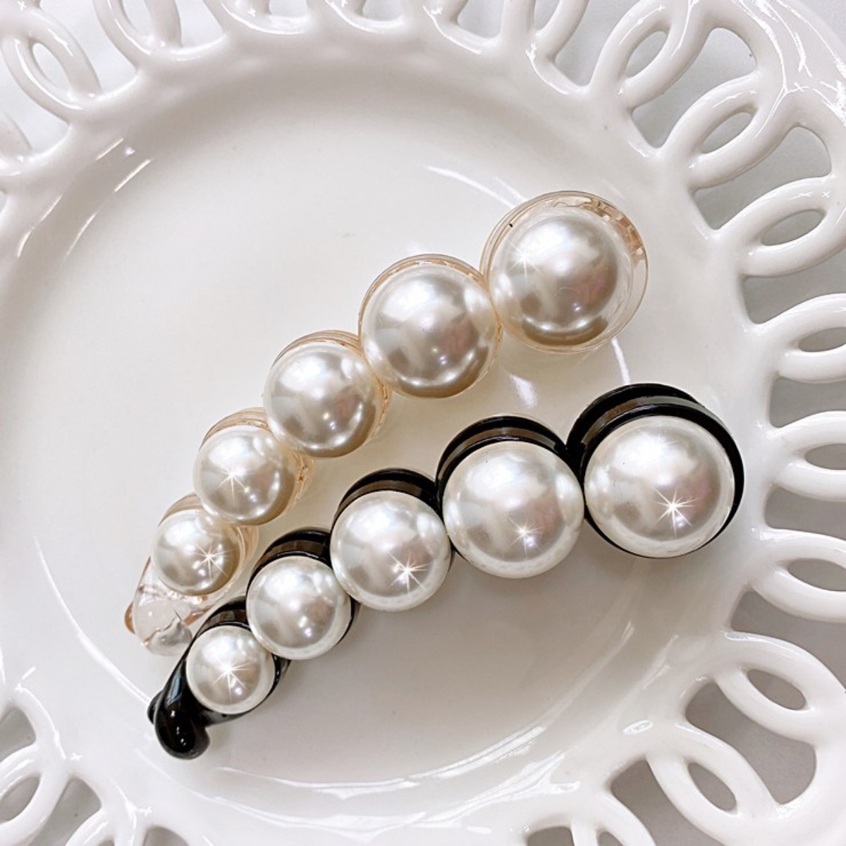 레인걸 기본에충실 진주바나나핀 2P 머리핀 헤어핀 14,000원