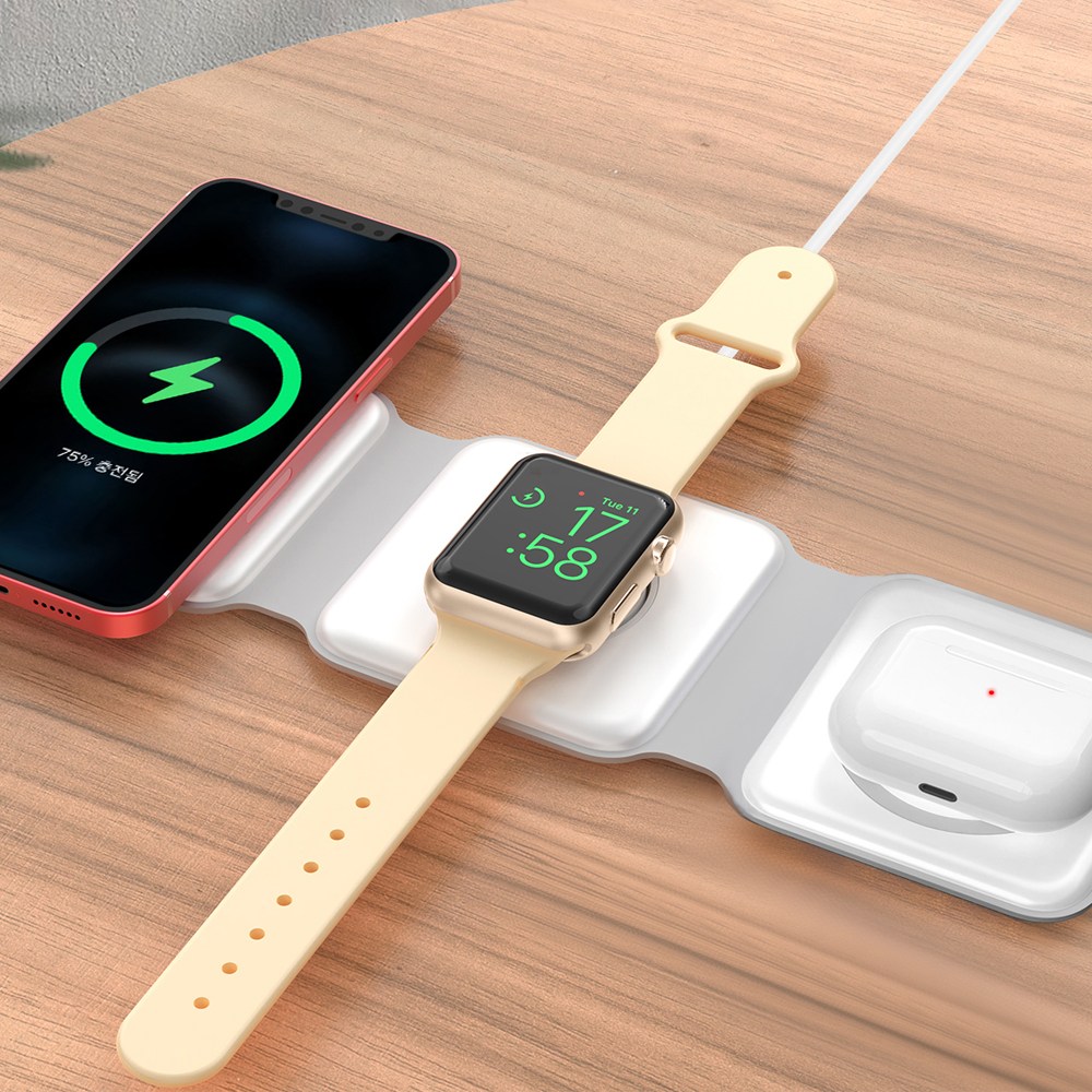 엑스트라 WCP-250 트리플 폴딩 3in1 고속 무선충전기 갤럭시워치용 49,800원