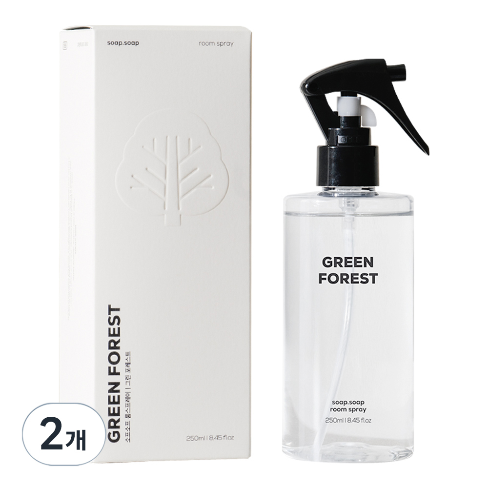 1555 소프소프 룸 스프레이 그린 포레스트, 250ml, 2개 42,000원