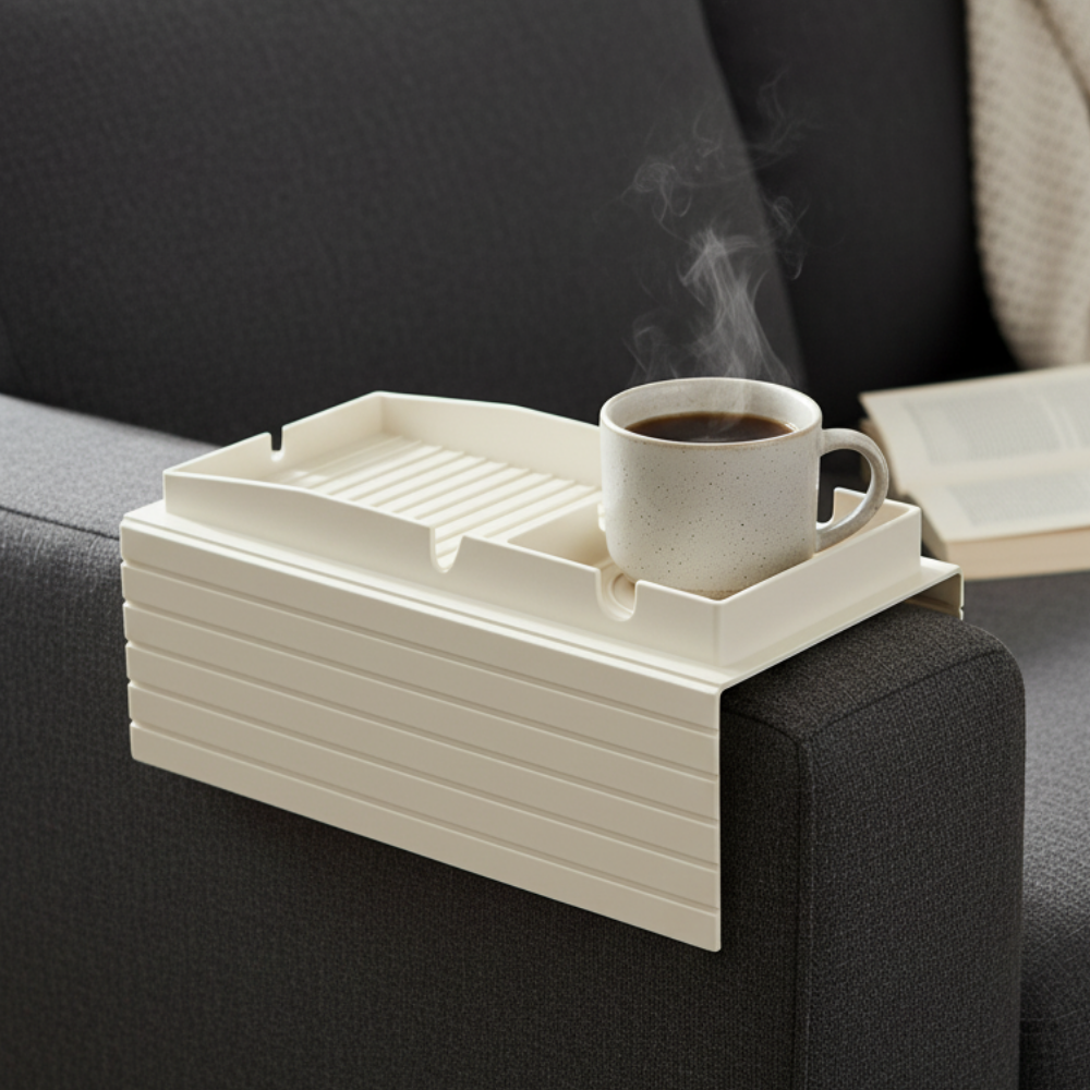 소요샵 다용도 실리콘 컵받침 트레이, 크림그레이, 1개 19,800원