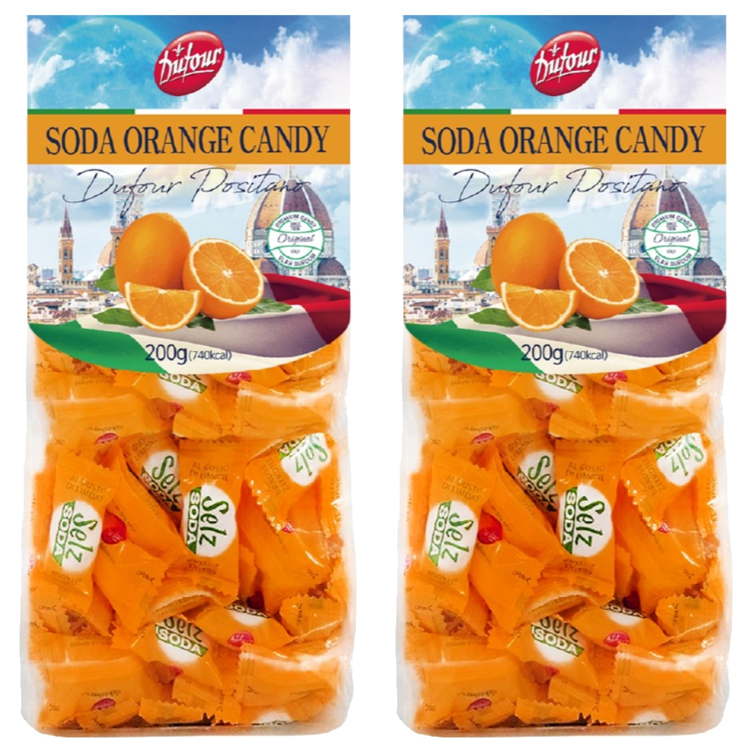 듀포 포지타노 소다오렌지캔디, 200g, 2개 15,800원