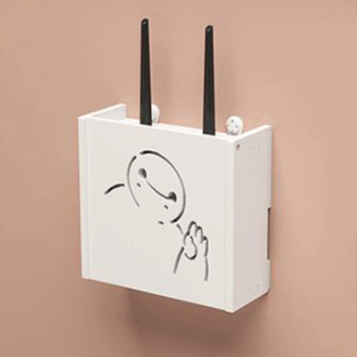 공유기 수납함 펀칭 프리 가정용 TV 셋톱박스 선반 벽걸이 와이파이 수납 가림대 16,800원