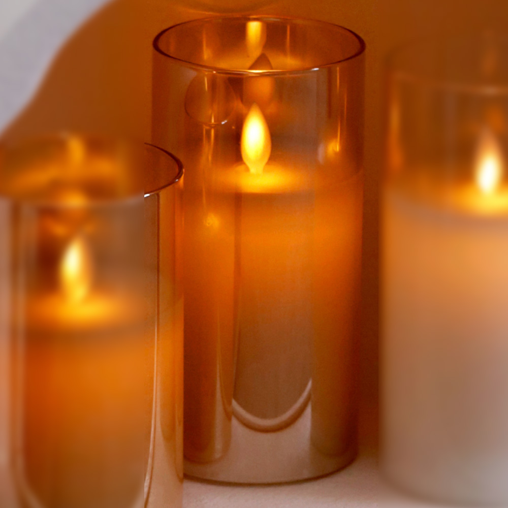 LED 초 글라스 흔들리는 촛불 캔들 조명 건전지 양초 11,400원