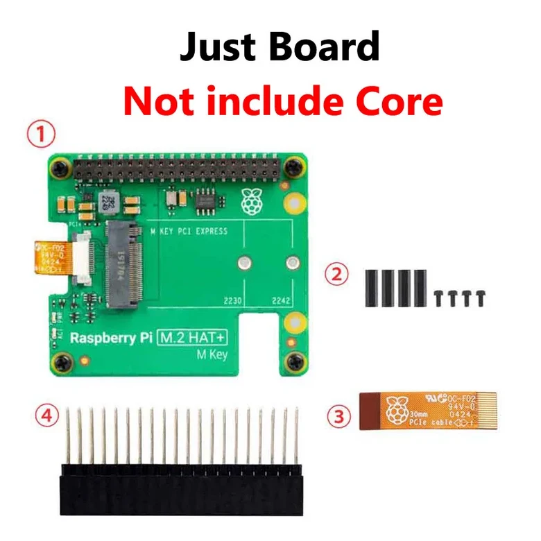 라즈베리 파이 5 공식 오리지널 AI 키트 Hailo8l 13Tops/26Tops PCIe M.2 HAT 보드 파이5용 50,200원