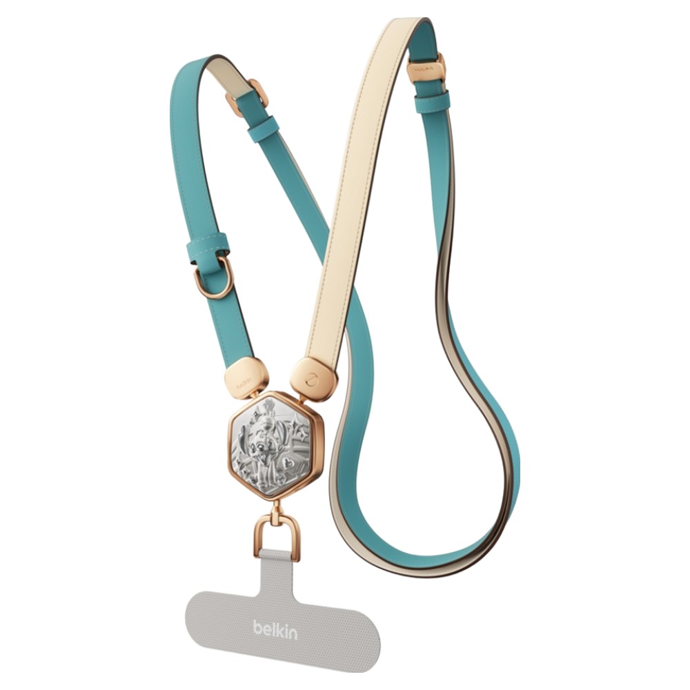 벨킨 크로스바디 프리미엄 가죽 3D 플레이트 휴대폰 스트랩 MSZ008qcLS-DY, 1개, 디즈니 스티치 66,000원