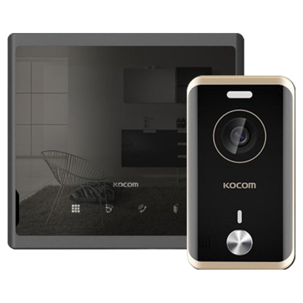 코콤 아날로그 비디오폰 KCV-S701 + 4선식 현관카메라 KC-R80E 블랙 세트 120,850원
