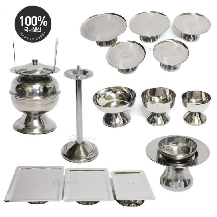 스텐 제기 향로 촛대 술잔 잔대 제사 그릇 세트 위패 낱개, 1개 12,160원