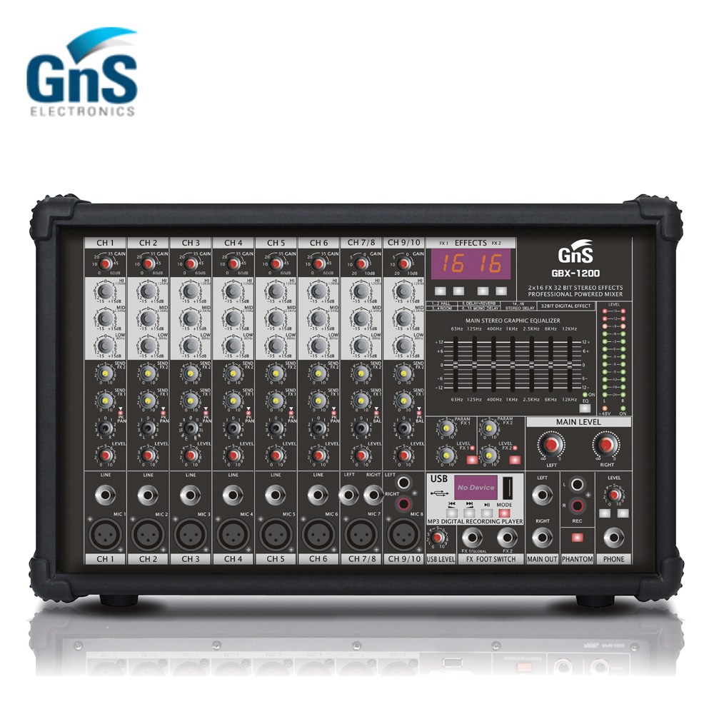 GNS GBX-1200 앰프 내장형 파워드 믹서 1,100,000원