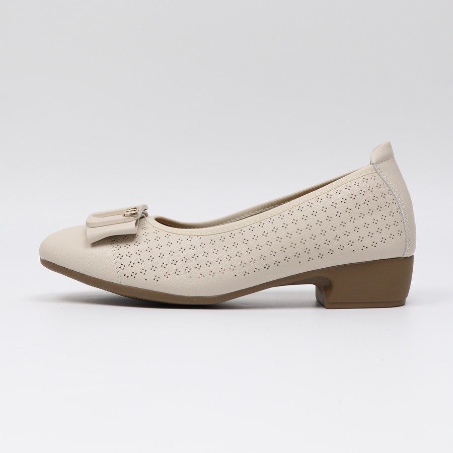 슈리오 여성 통기성 로우힐 미들굽 펌프스 4cm 49,900원