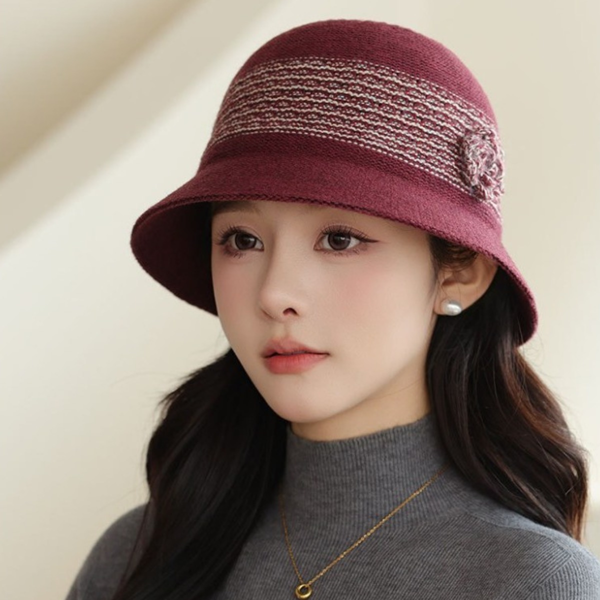 SODAM JIN중년여성모자 고품격여성모자 예쁜벙거지모자 24,700원