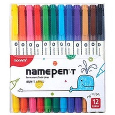 모나미 네임펜 T 트윈타입 세트, 12색, 12개 15,370원