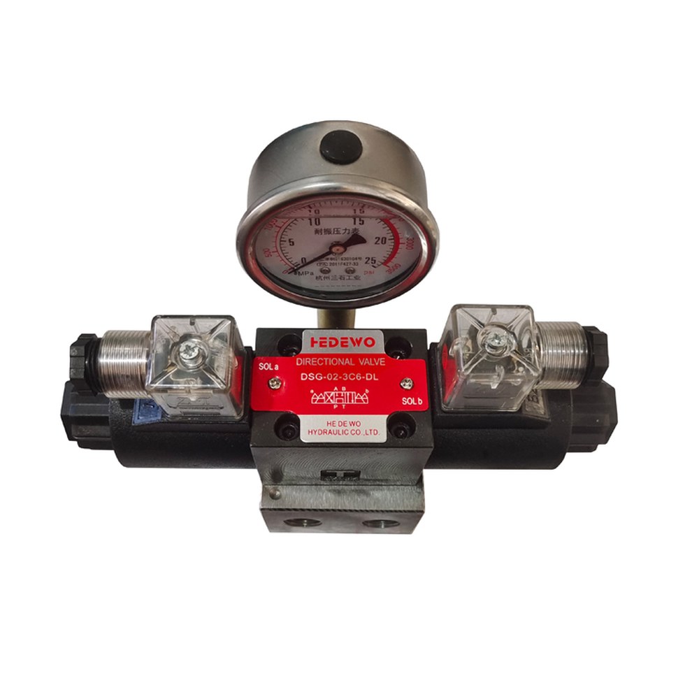 유압 솔레노이드 밸브 압력계 산업용 스위치포함 단일 컨트롤 세트 전자밸브 220V 106,000원