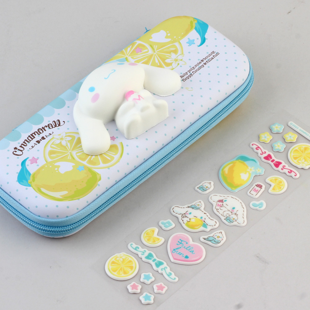 산리오 내꾸야! 말랑 스퀴시 멀티 케이스(스티커포함)/캐릭터 다용도 파우치 필통 14,400원