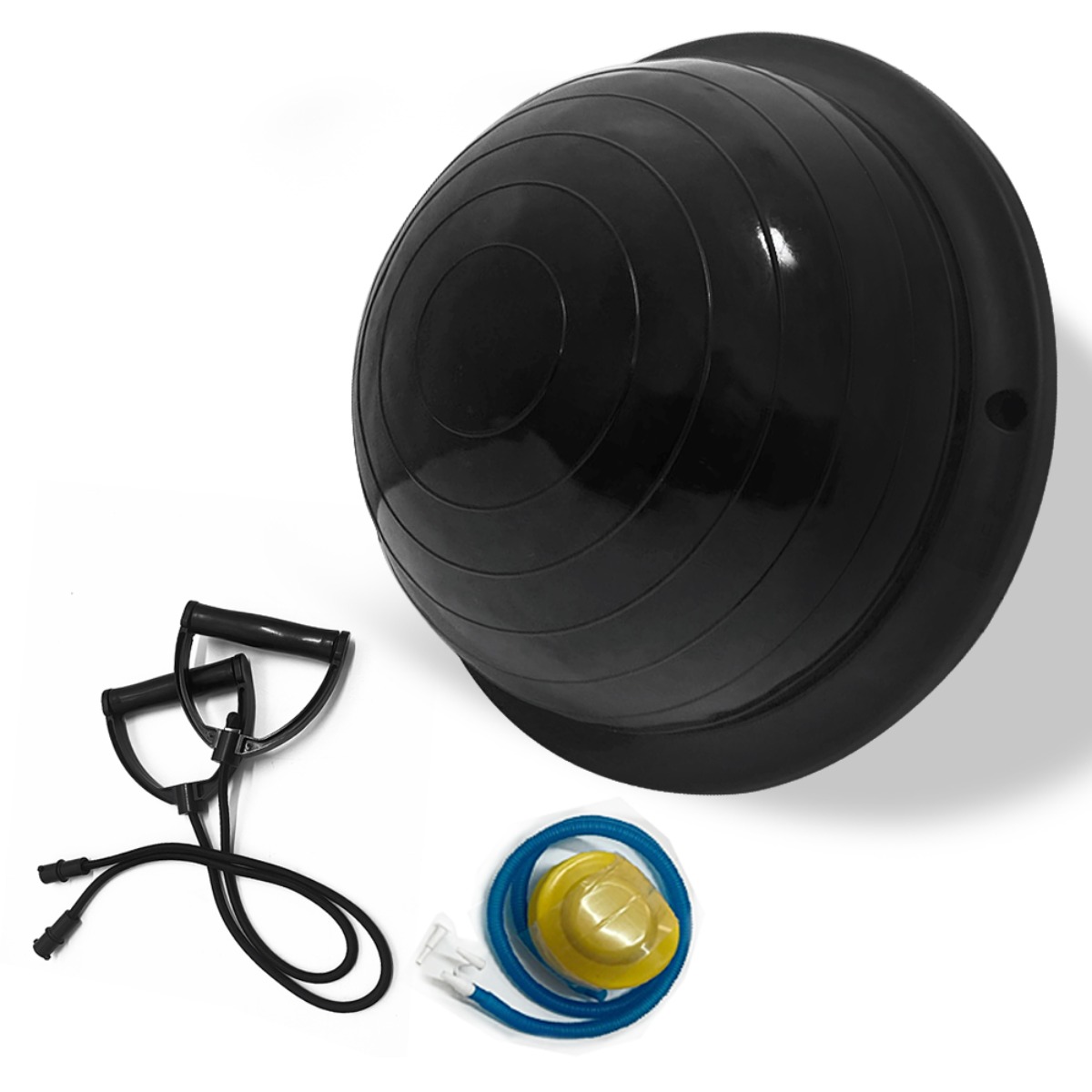 홈트러브 보수볼 밸런스 반짐볼 하프 돔볼 코어운동 균형잡기 홈짐, 보수볼 블랙, 현재가 26,800원