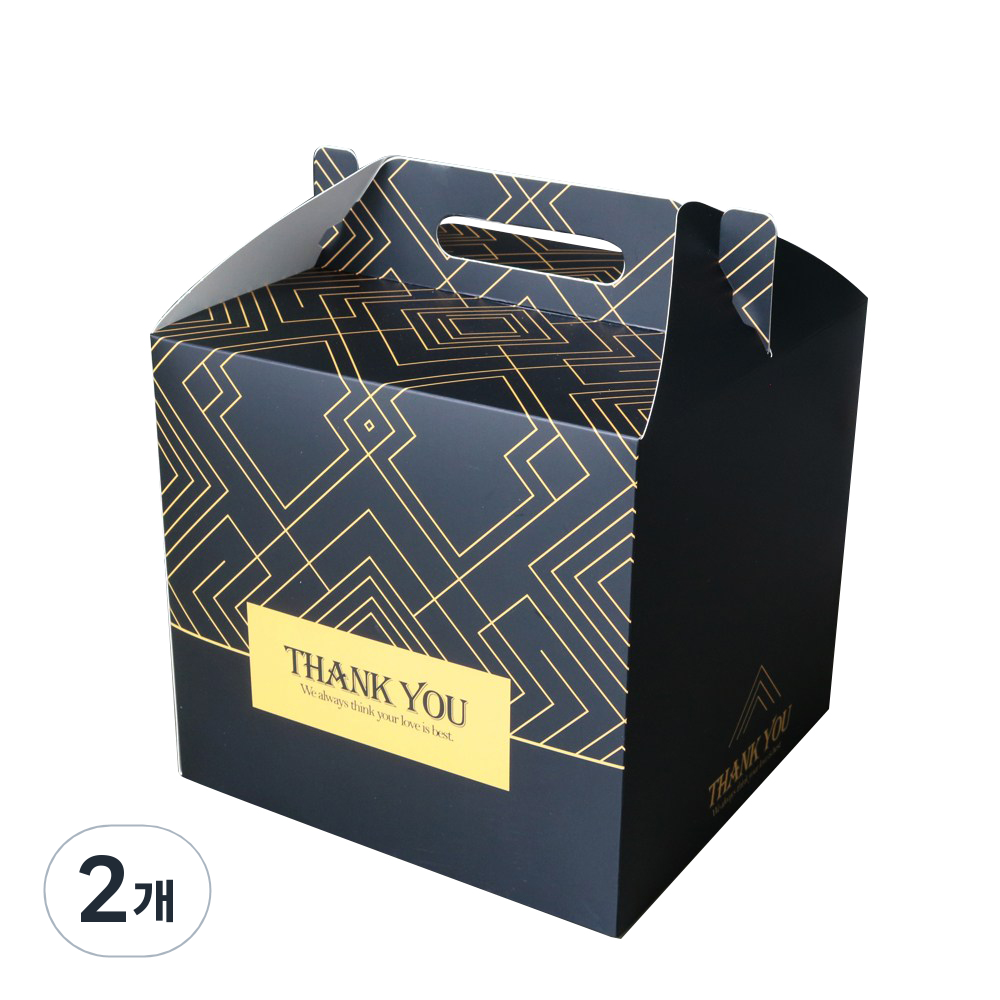 더줌커머스 골든 큐브 선물박스, 블랙 + 골드, 2개 14,200원