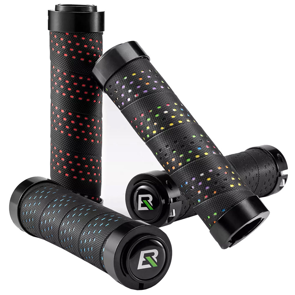 락브로스 자전거 PU 펀칭 핸들 그립 손잡이, BTCR-BKBK(블랙), 1개 10,100원