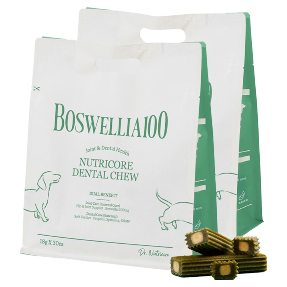 닥터뉴트리코어 강아지 가수분해 덴탈껌, 보스웰리아, 540g, 2개, 현재가 54,000원