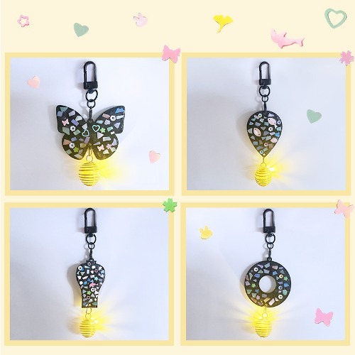 자개키링만들기 자개공예 자개반딧불키링DIY LED 4종, 10개 30,000원