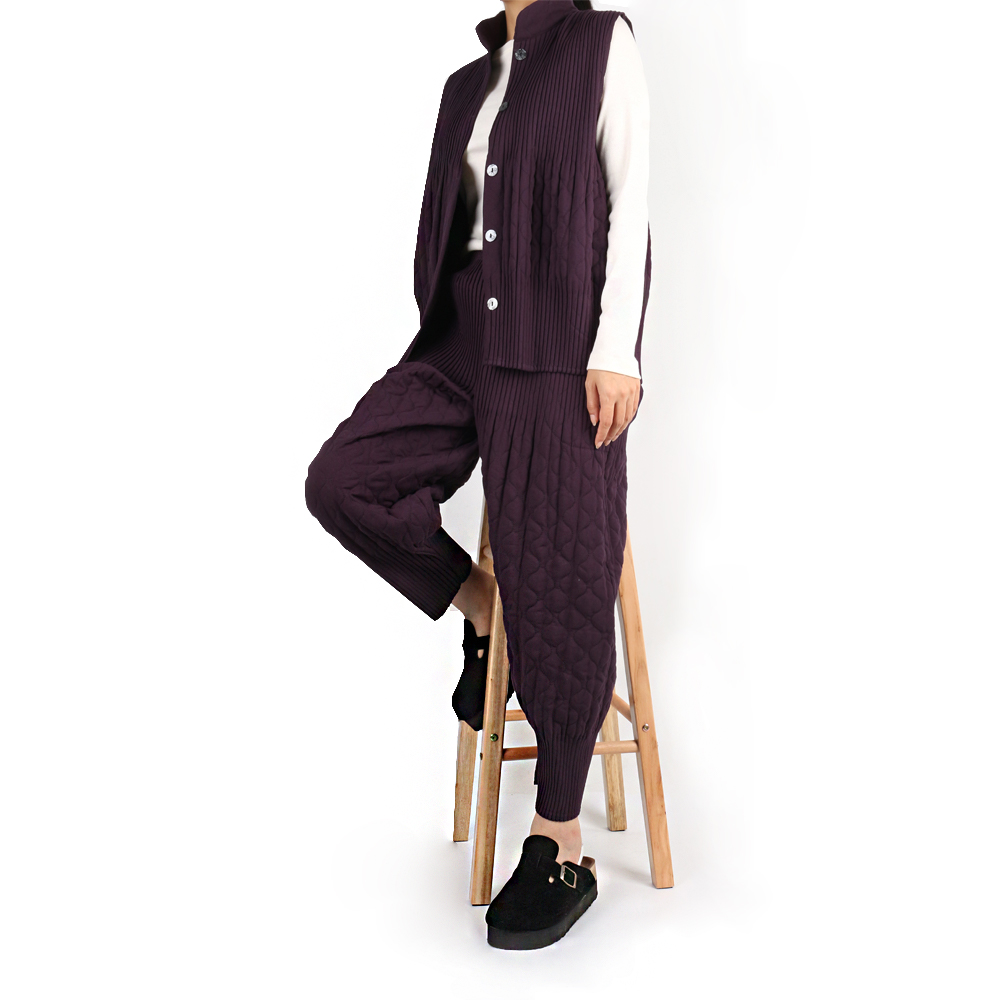 엔케이아울렛 D-여성누빔상하의세트 엄마조끼바지 중년조끼 중년바지 누빔세트 79,800원