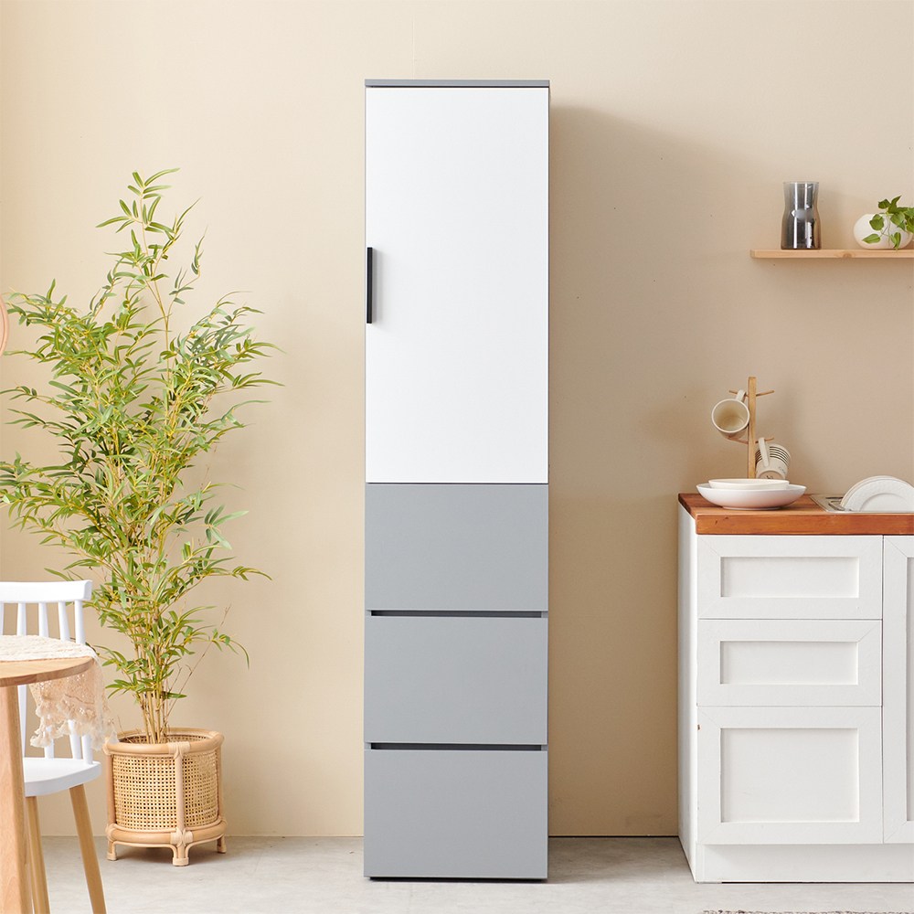 블랑누보 리엔 주방틈새장 다용도장 좁은 슬림 키큰 주방 수납장 400 149,000원