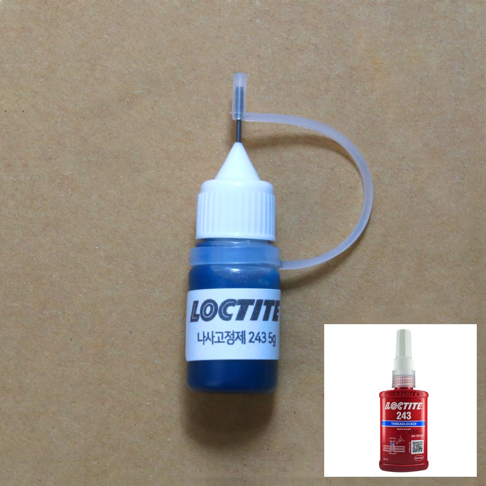 록타이트 243 나사고정제 5g 중강도 오일기가 있는 표면에도 사용 가능 3,500원