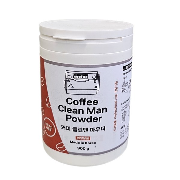 국내생산 안전한 클린맨 카페 에스프레소 커피머신 세정제 세척 청소 클린 클리너 파우더 가루 900g 7,900원