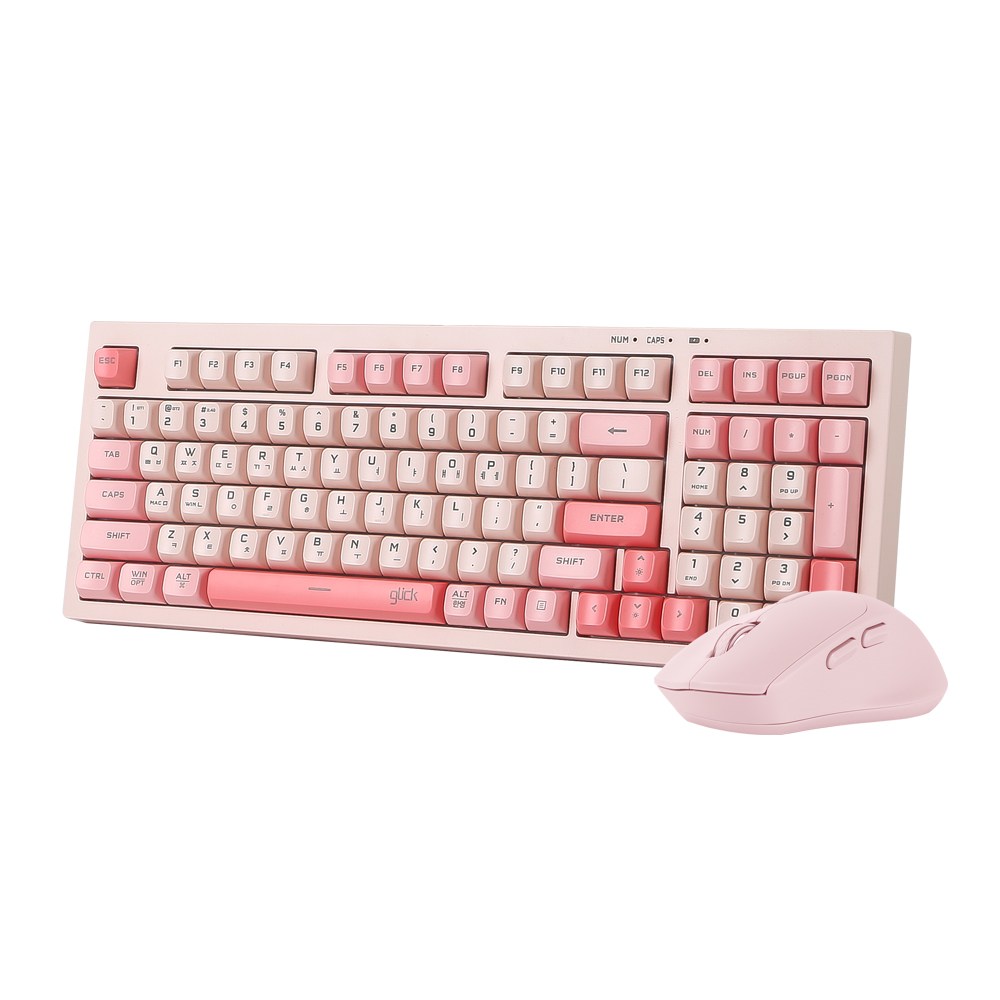 지클릭커 오피스프로 WMK50 사일런스 M 98 무선 키보드 마우스 세트, WMK50, 핑크, 일반형 39,800원