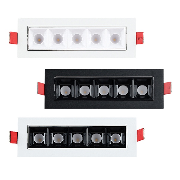 더쎈 LED 멀티 매입등 사각 5구 매립등 10W 다운라이트 자스민 V2 각도조절형 22,400원