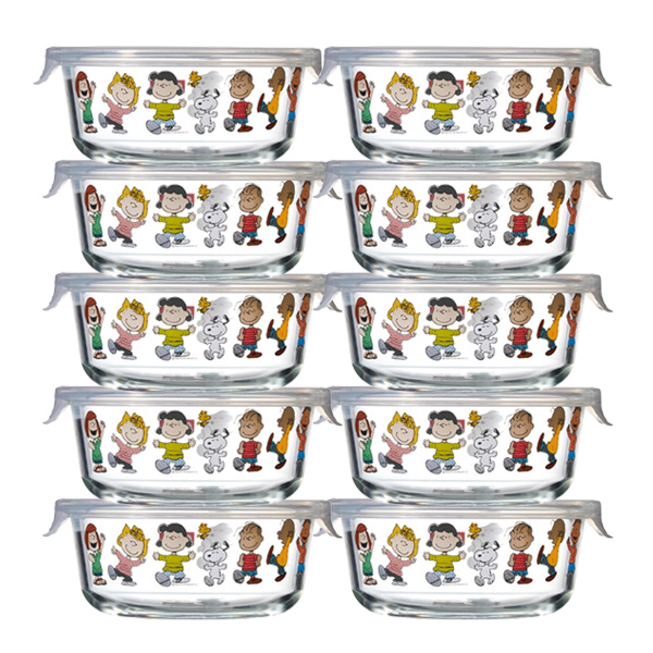 파이렉스 스누피 저장용기 원형 380ml, 10개 44,000원