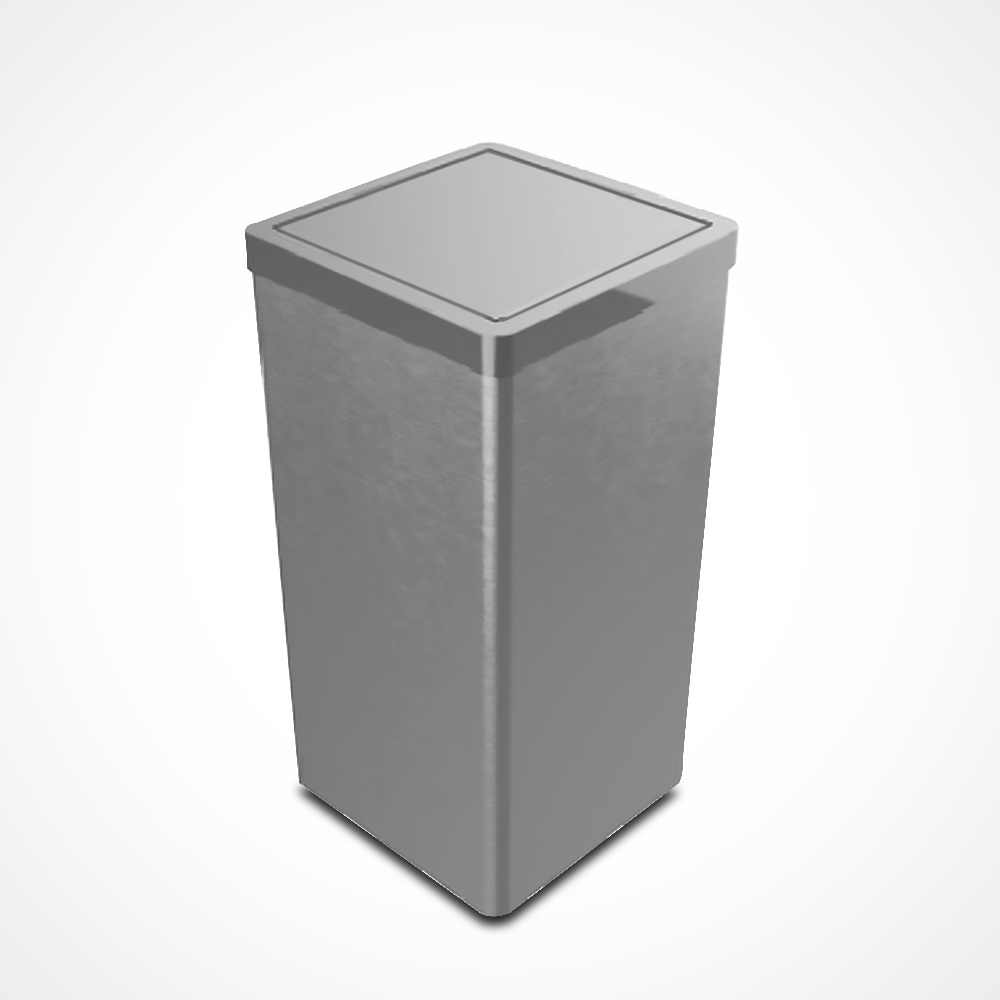 스텐 사각 뱅 휴지통 사무실 관공서 쓰레기통, 스테인레스 291,000원