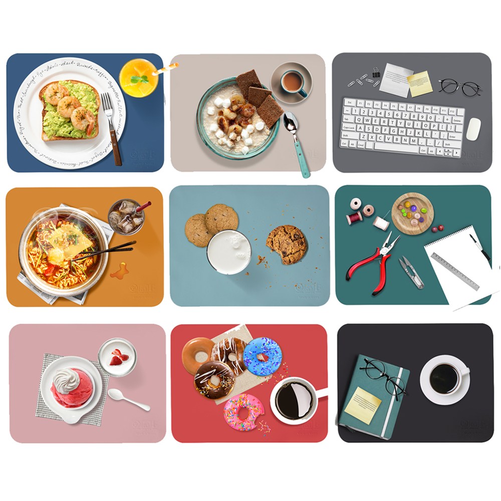 [엘린까사]국내kcc소재 논슬립 방수 다용도 실리콘 매트 사각민자 3P세트, 1개 19,900원