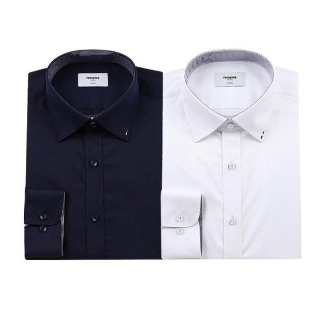 레노마 (일반핏) 구김없고 터치감 좋은 카치온 카라삼색포인트 스판뱀부 트윌스판 2종택1(ROSSG0001) 47,890원