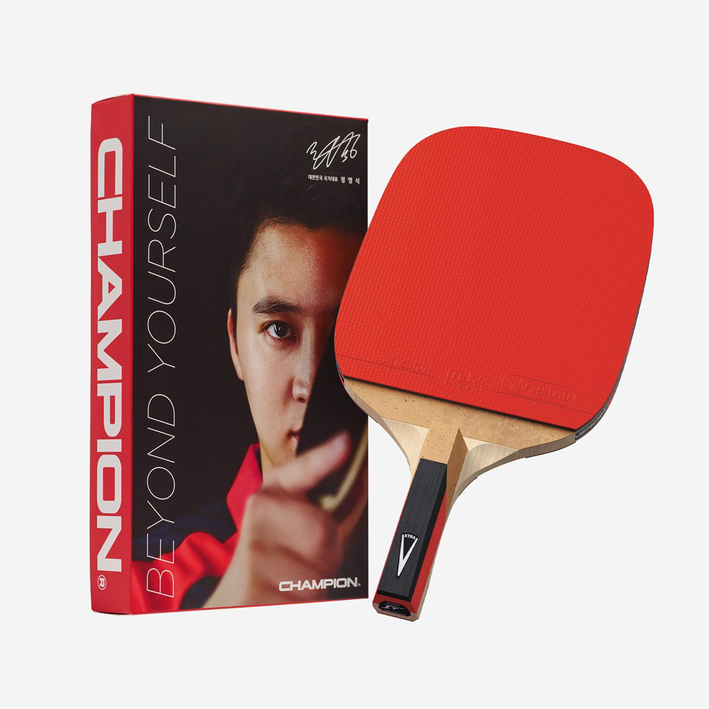 참피온 펜홀더 탁구 라켓 V3.5P / 초보자 탁구채 스핀 올라운드형, 1개, V3.5P 32,000원