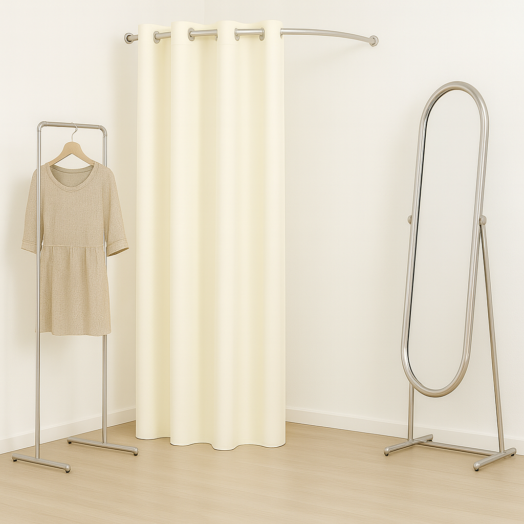 소프닉 옷가게 커튼 간이 피팅룸 매장 탈의실 코너 커튼봉 80,000원