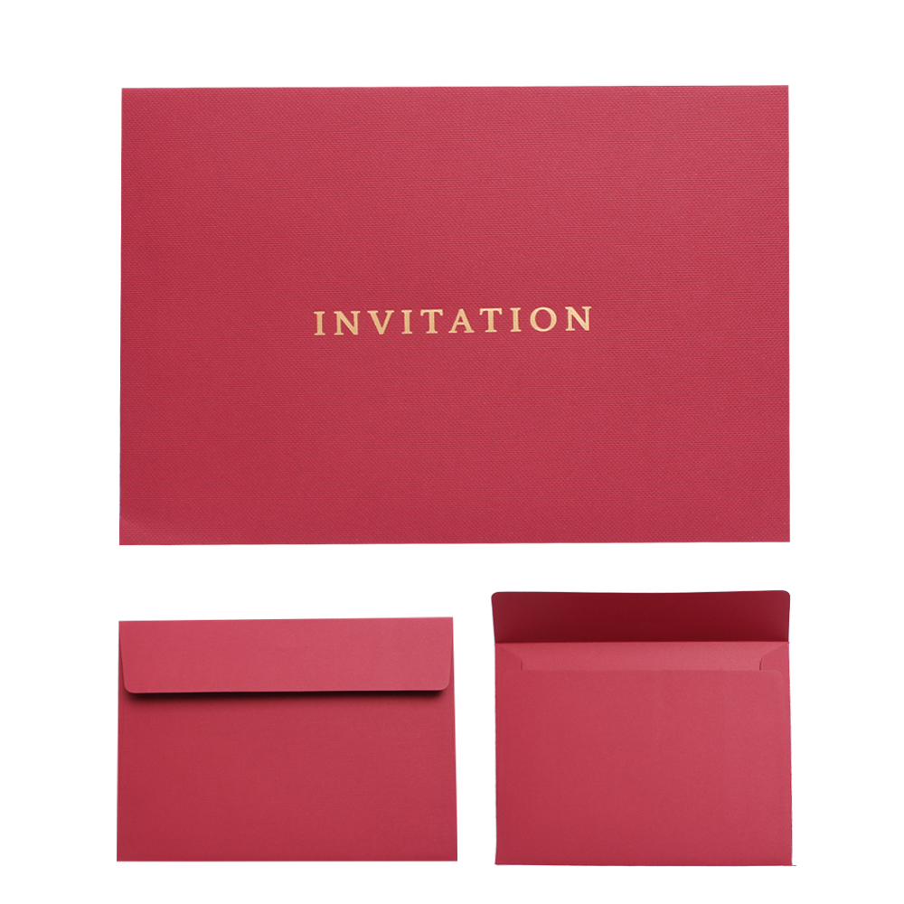 페이퍼포레스트 고급 초대장 초청장 행사 봉투 invitation, 레드 INVITATION19.5x14.5, 1개 19,000원