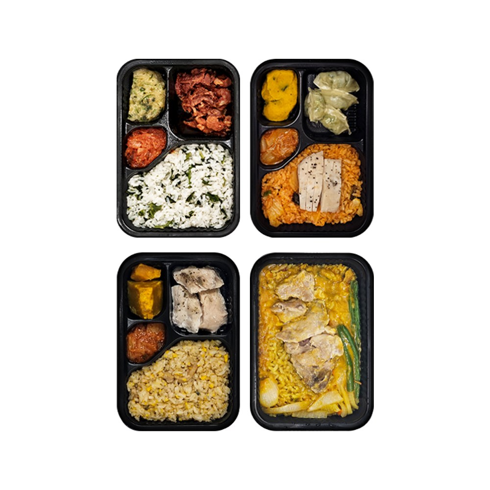 블랙컨슈머 다이어트 [영양 가득 도시락 4종] 간편 냉동 배달 직장인 아침 점심 저염 저당 저지방 운동 식단도시락, 8개, 215g 39,400원