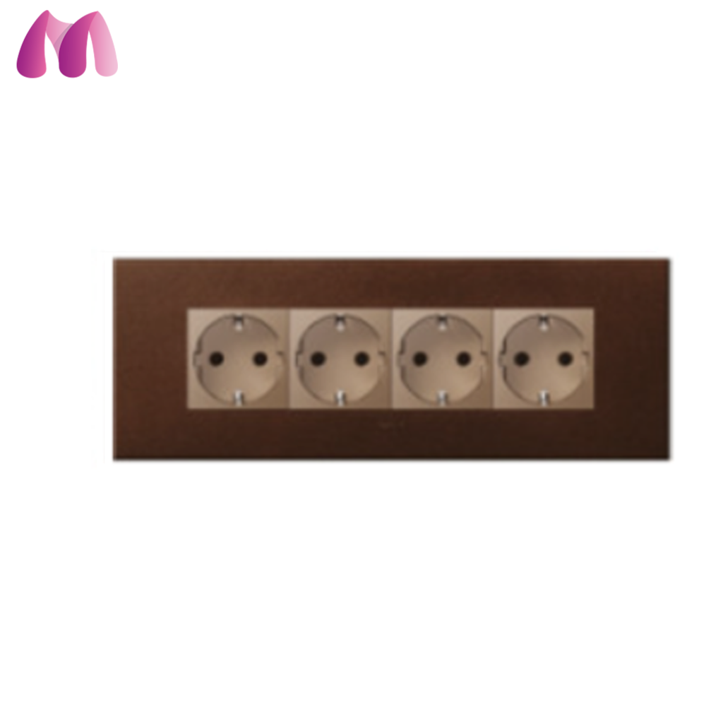 머슬전기 르그랑 유럽 아테오 4구 콘센트 다크브론즈 골드 136,500원
