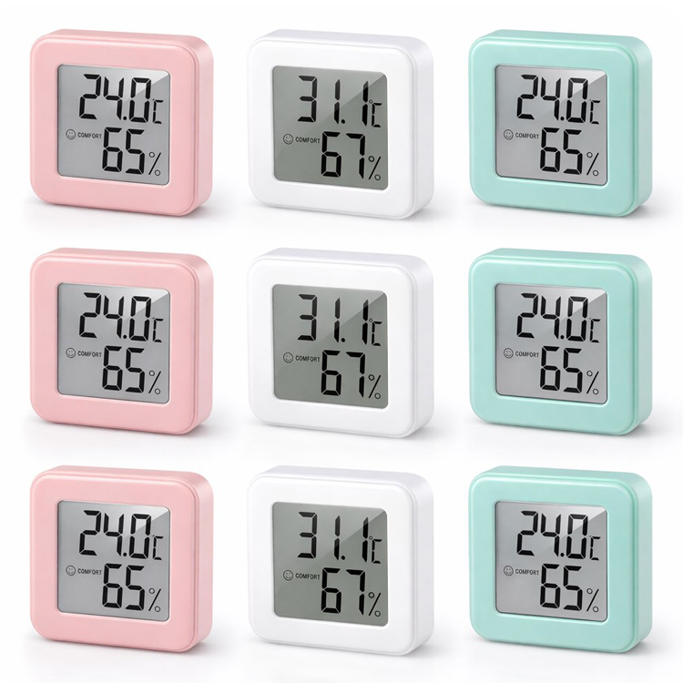 AI레인보우 우리아이 고급 디지털 온습도계 1+1, 2개, 핑크 12,900원