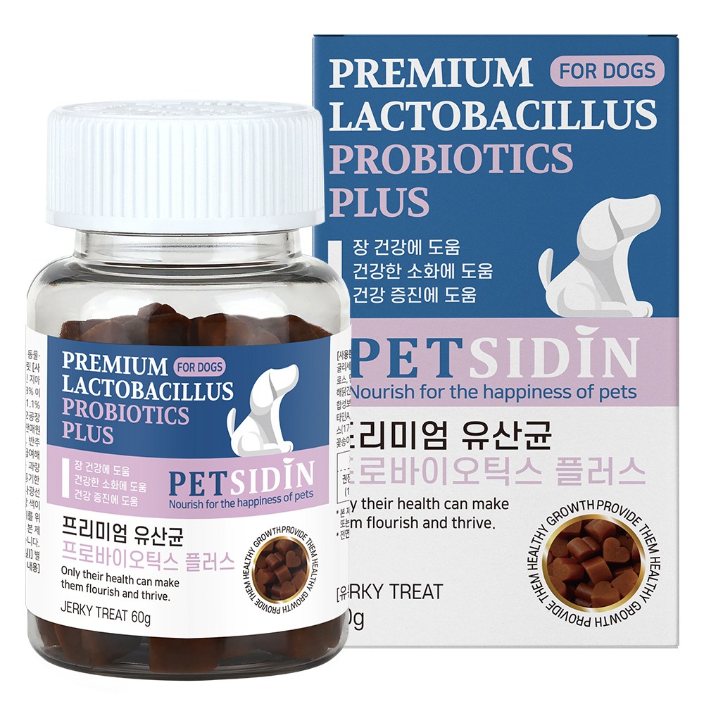 펫시딘 강아지 프리미엄 영양제, 60g, 장건강/유산균, 1개, 현재가 19,800원