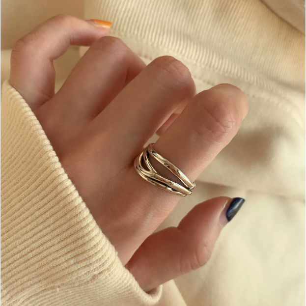 실버925 볼드 은반지 6,900원